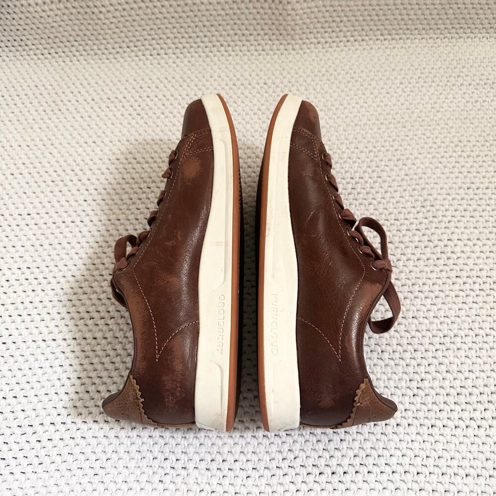 Kuru Men's Roam Clove Brown Leather Classic Court Sneaker Gum Sole Heel Men 9.5 - Picture 9 of 11